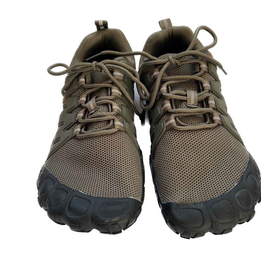 Weweya Sneakers Shoes Barefoot Minimalist Running Size 40 US 8 Olive Green